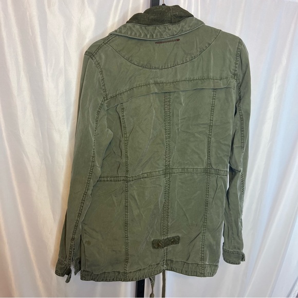 Anthropologie Hei Hei Etta Layered Green Utility Draped Jacket, size Medium - Picture 10 of 10